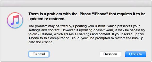 iTunes réparation iPhone
