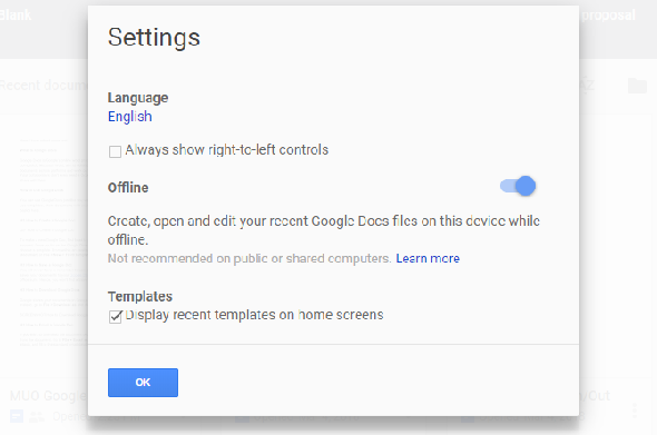 Mode hors connexion dans Google Documents