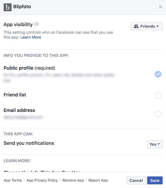 Conseil de confidentialité Facebook: comment limiter le partage de vos données avec des tiers Paramètres de l'application Facebook