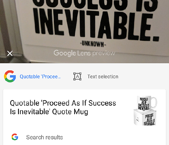 Google Lens Citation Mug