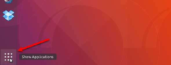 Afficher les applications dans Ubuntu 17.10