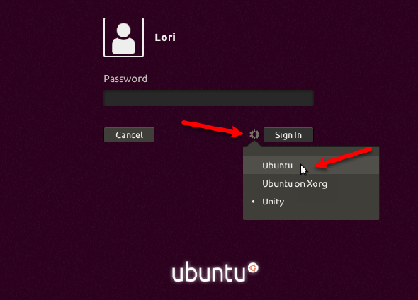 Changer l'environnement de bureau dans Ubuntu 17.10