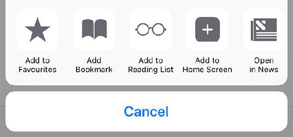 iPhone Ajouter à la liste de lecture