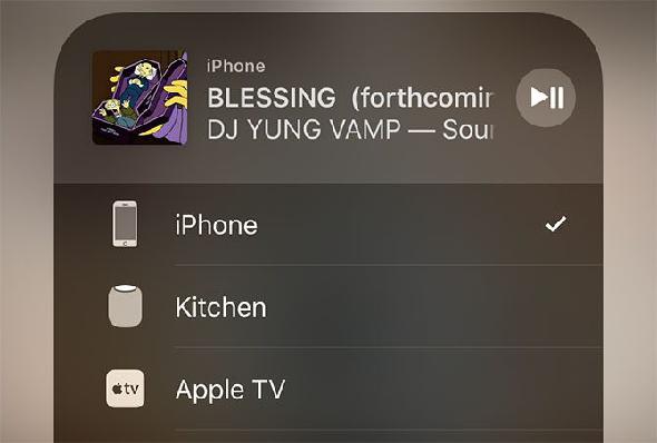 Termes pour iPhone AirPlay Control Center