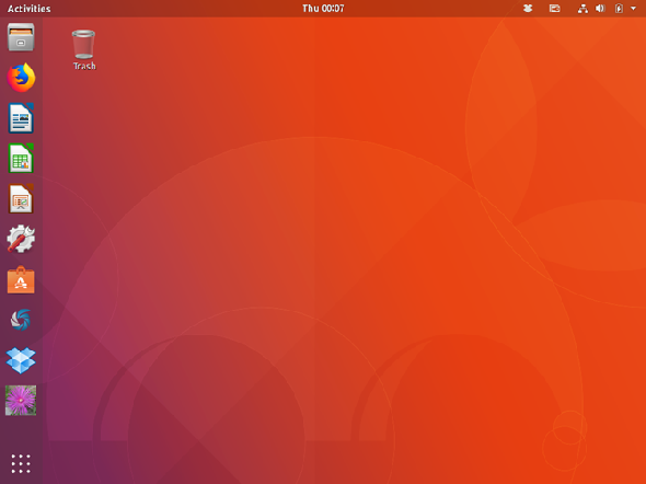 Ubuntu 17.10 avec l'environnement de bureau Ubuntu