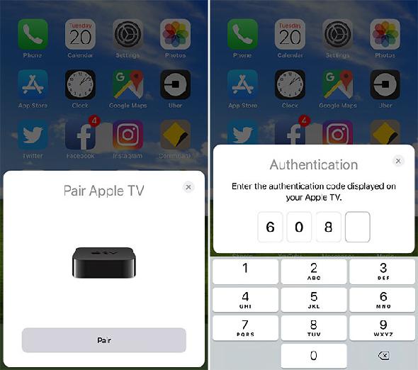 Jumelage d'iPhone avec Apple TV Télécommande Apple TV avec iPhone