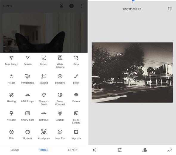 meilleures applications de retouche photo pour iphone Google Snapseed