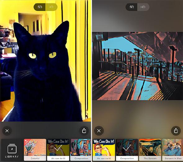 meilleures applications de retouche photo pour iphone Prisma