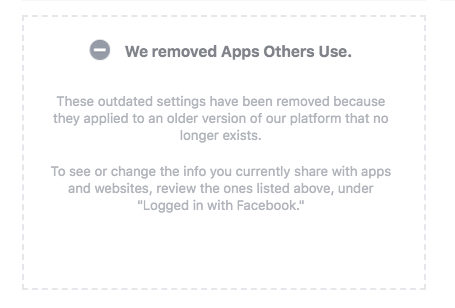 modifications de l'application facebook pour les nouveaux paramètres de confidentialité de facebook