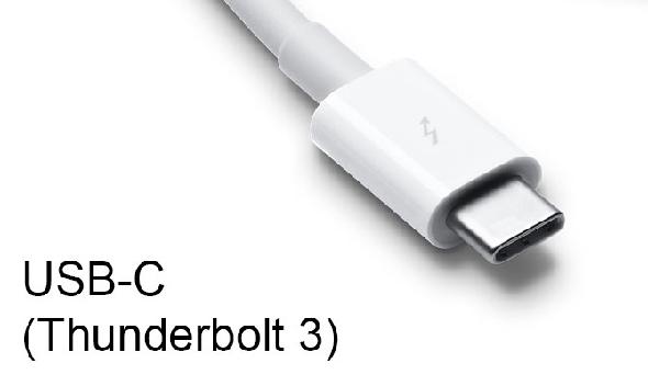 Connecteurs USB C et Thunderbolt 3