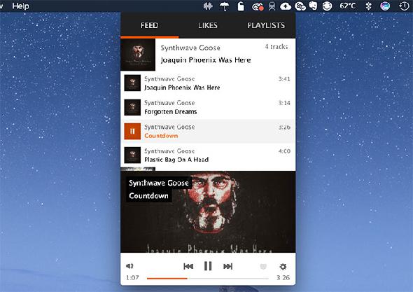 Cumulus pour Mac SoundCloud Desktop App