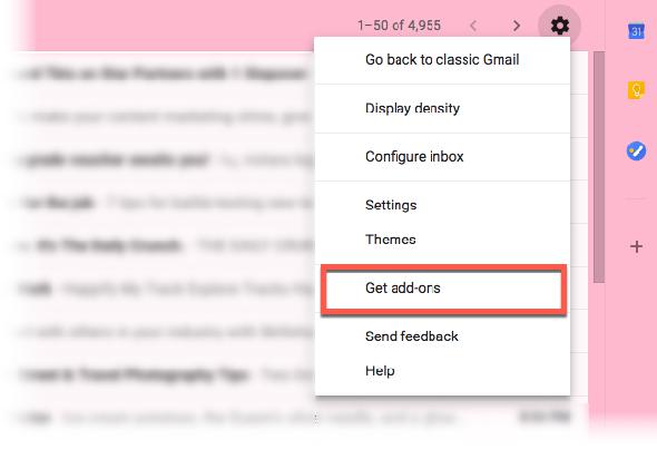 Installer des add-on dans Gmail