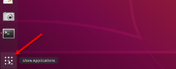 Cliquez sur Afficher les applications sur le bureau Ubuntu pour changer le thème d'ubuntu.