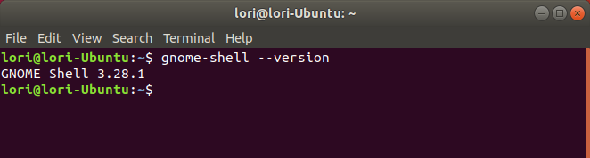 Obtenir la version actuelle de GNOME Shell