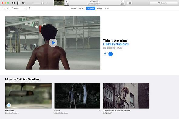 Vidéos musicales Apple suggérées