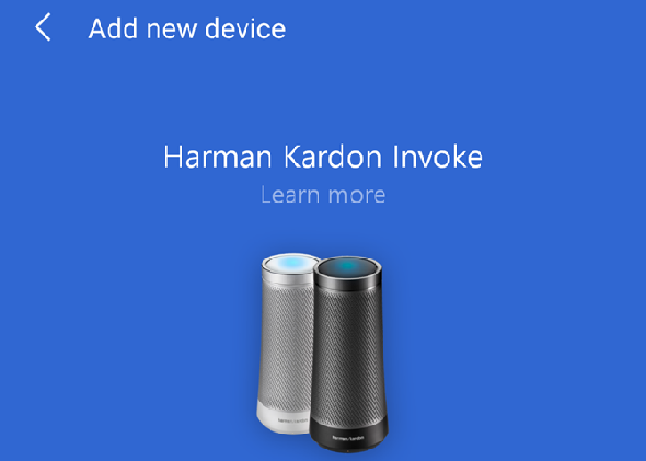 Cortana App Harman Kardon