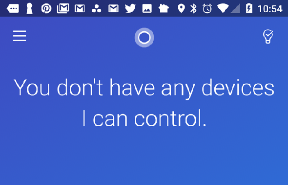 Cortana Mobile Pas d'appareils