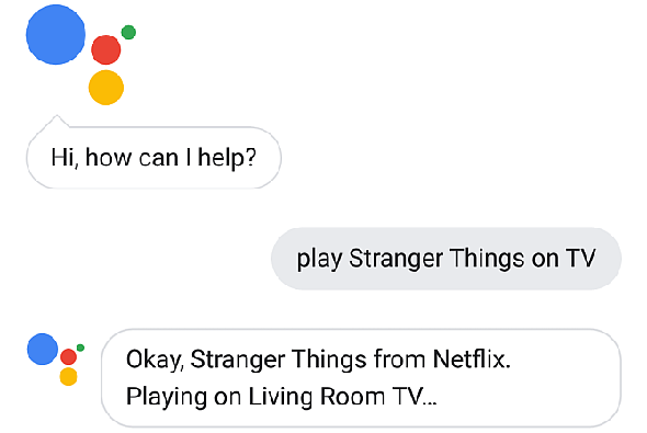 Google Assistant jouer à la télévision