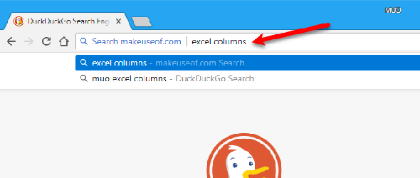 Rechercher un site à l'aide de la barre d'adresse dans Chrome