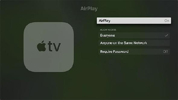 Activer ou désactiver AirPlay sur Apple TV