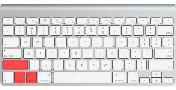 Option de commande de changement de clavier Apple Smart