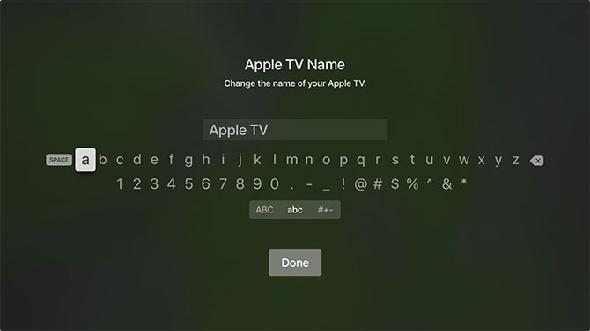 Renommer Apple TV's AirPlay name