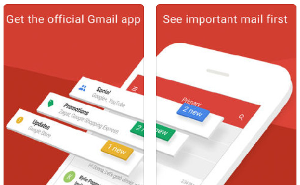 Application Gmail pour iOS