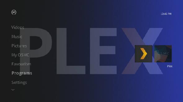 Plex fonctionnant sur OSMC