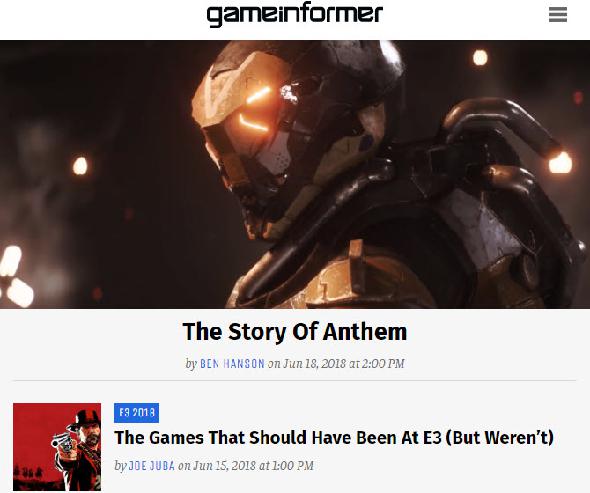 Game Informer Site de jeu