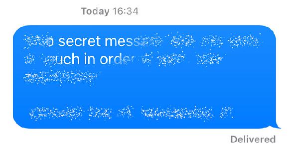 iMessage Invisible Ink