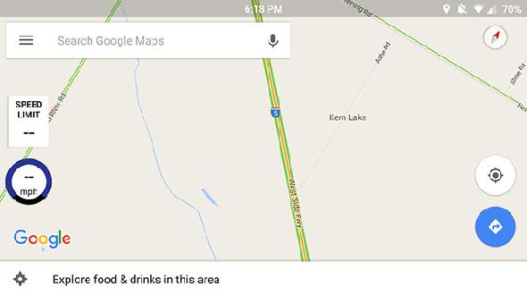 limitation de vitesse google maps