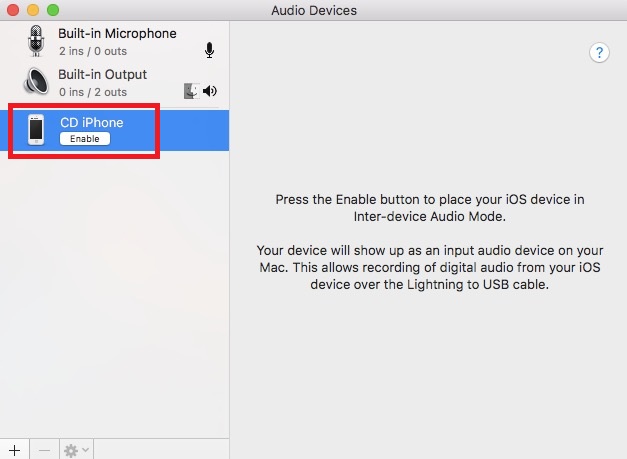 Comment lire l'audio d'un iPhone sur une entrée audio iphone de Mac
