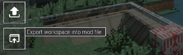 Lorsque vous're done, export the mod into Minecraft