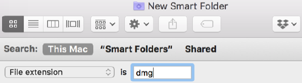 Fichiers Mac Smart Folder DMG