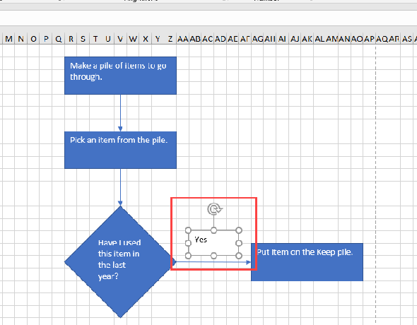 Ajouter une zone de texte près d'une ligne de connexion sur un diagramme dans Excel
