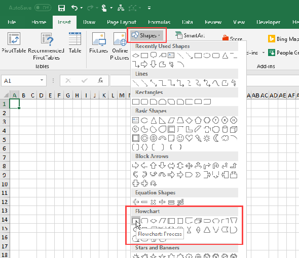 Sélectionner une forme dans Excel
