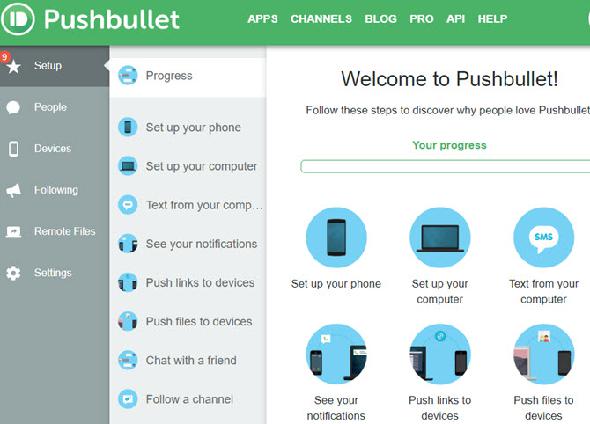 Configuration Pushbullet