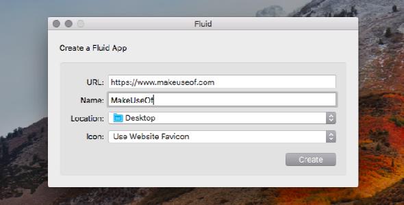 créer une application fluide mac