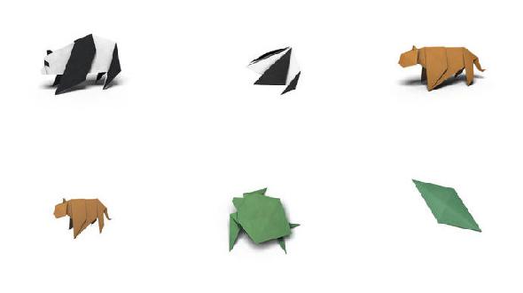 Pack d'autocollants WWF Origami iMessage