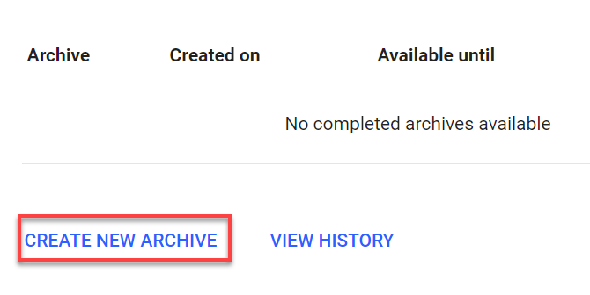 Gmail Créer une nouvelle archive
