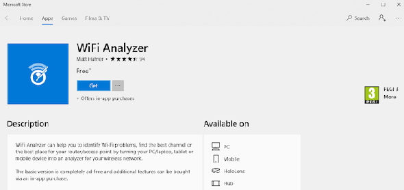 Analyseur WiFi Windows 10
