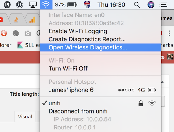 Diagnostics Mac Open Wireless
