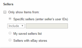 Recherche de vendeur sur eBay