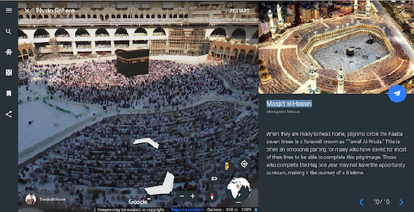 13 visites virtuelles Google Earth à couper le souffle Vous devez explorer le pèlerinage à la Mecque google earth
