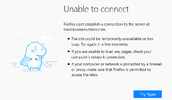 Firefox peut't-Connect