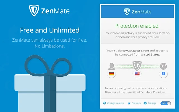 ZenMate VPN nous disponible pour le navigateur Chrome