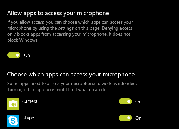 Windows 10 Autoriser l'accès au micro