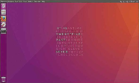 Word clock sur Ubuntu utilisant Conky