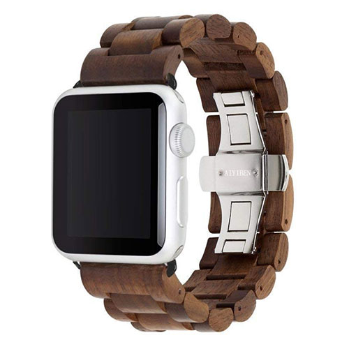 Bracelet Apple Watch en bois dur