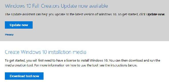 Installation manuelle de Windows 10